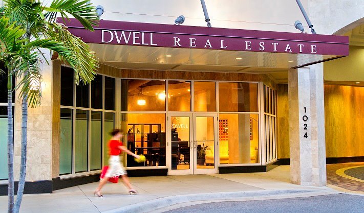 DWELL Real Estate's first office facade