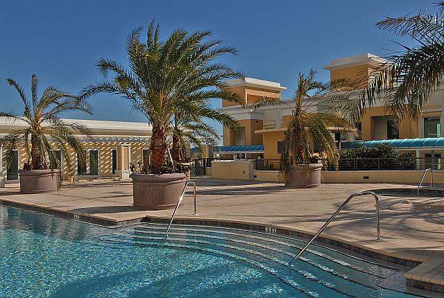 Swimming pool and clubhouse
