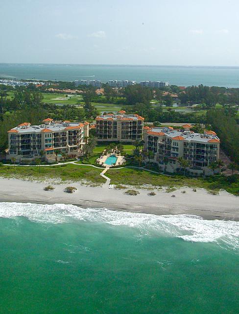 Aerial of Sarasota Beach Condo