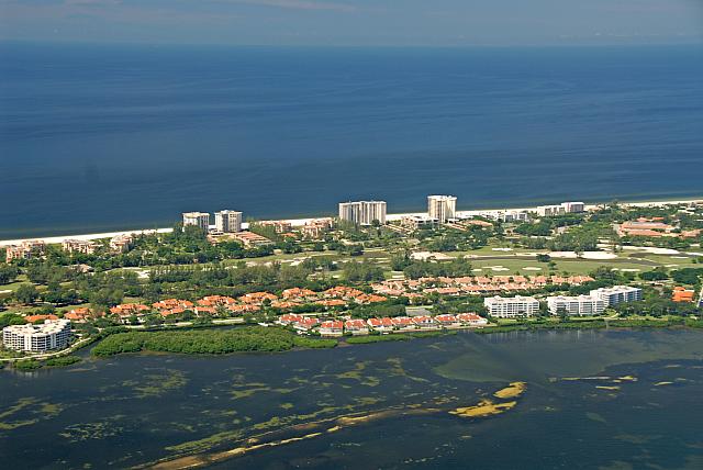 Aerial of Longboat Key FL condo