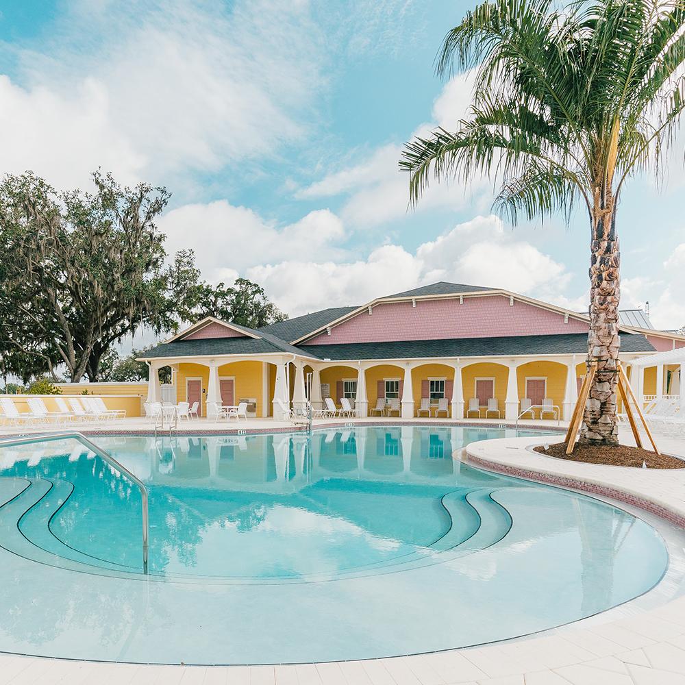 Pools at the Bay area's 55+ senior living community.