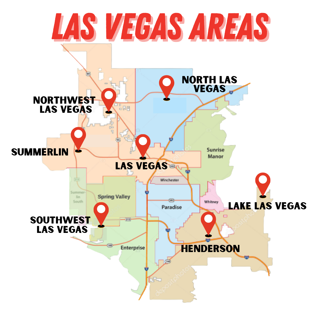 Las Vegas Areas Map