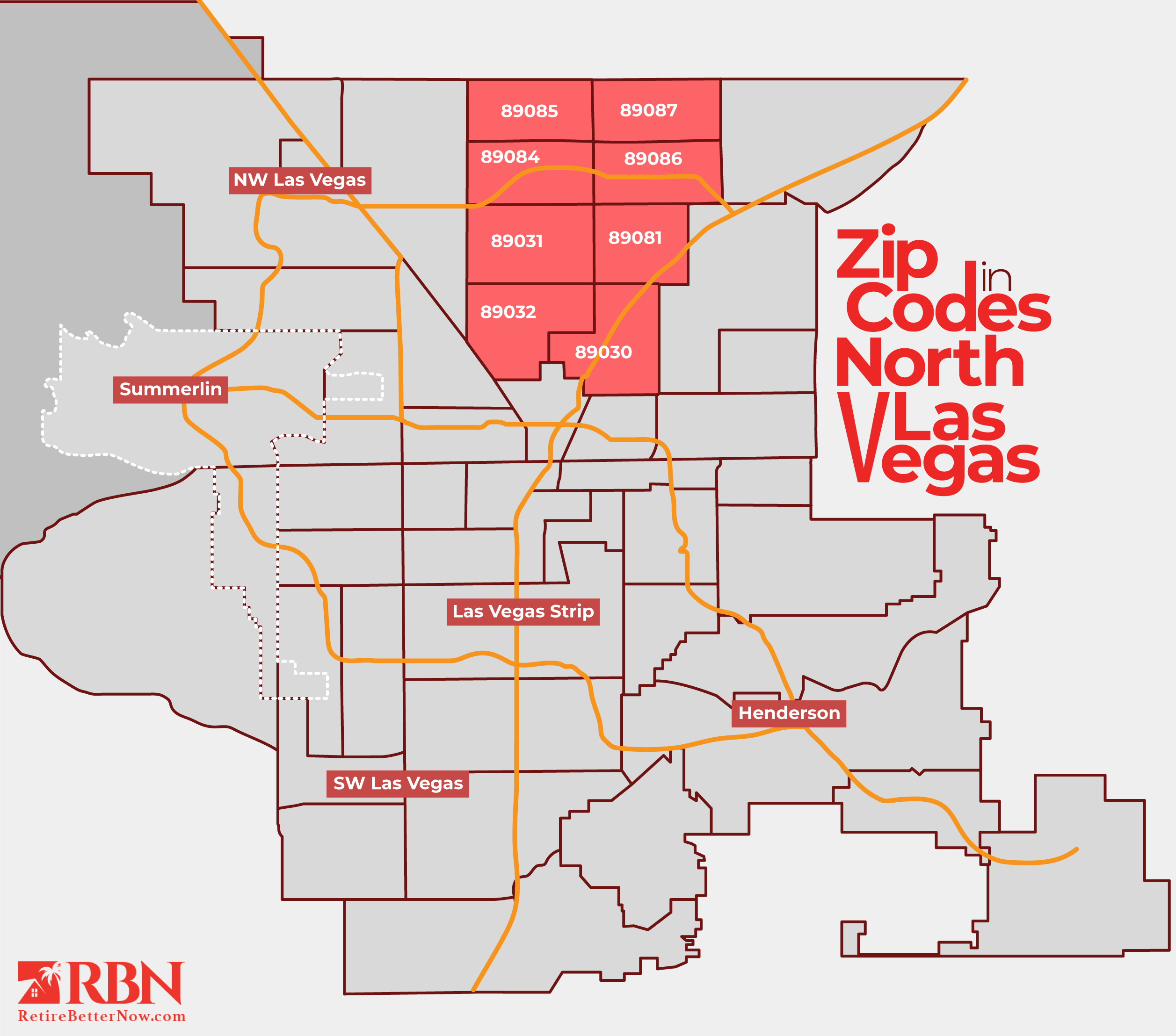 Zip Codes in North Las Vegas, NV | North Las Vegas Zip Code Map