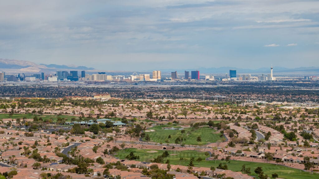 henderson NV neighborhood strip view