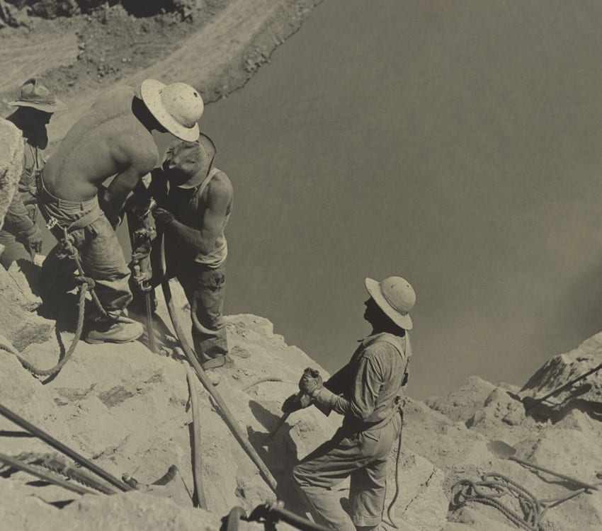 historic las vegas hoover dam site 1934