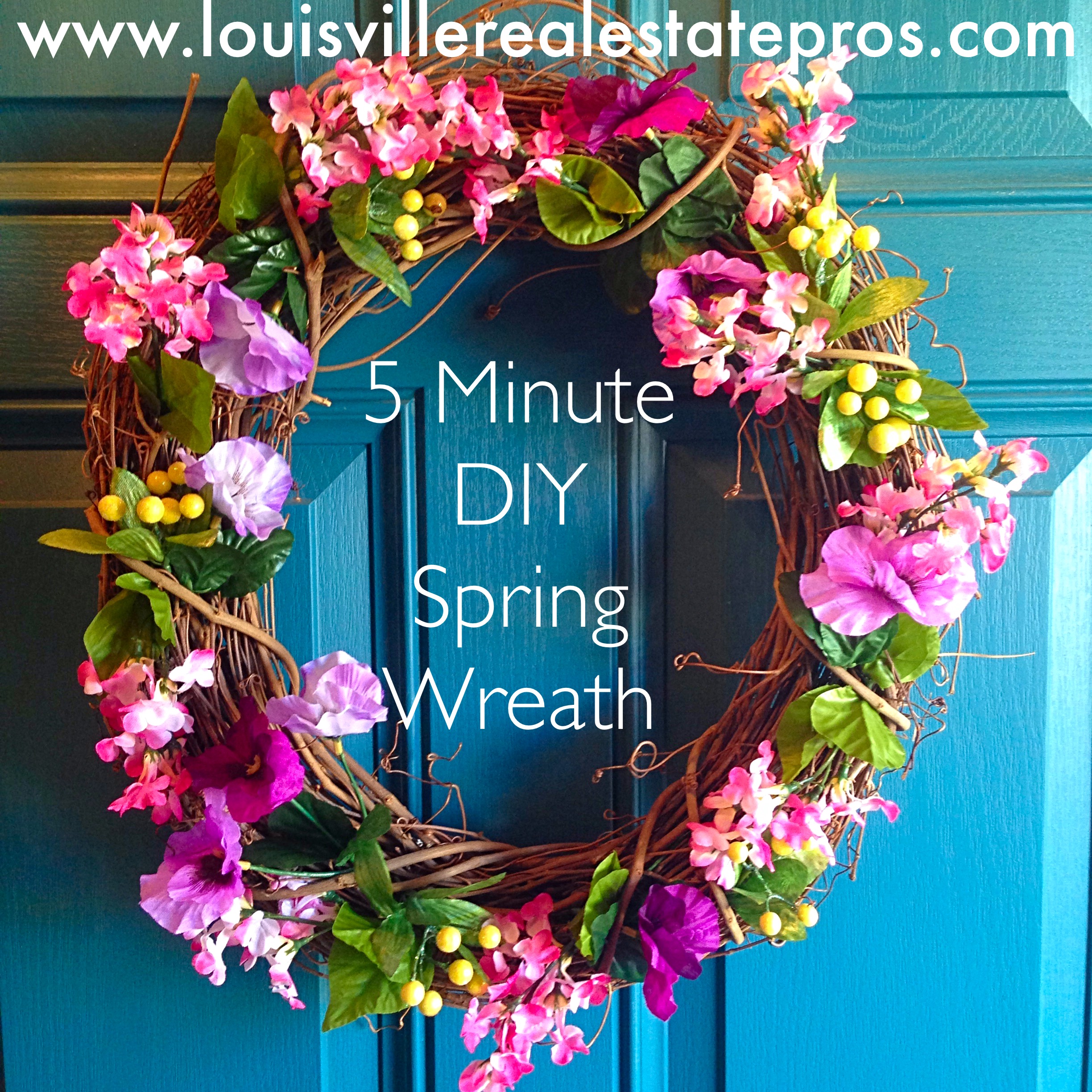 5 Minute DIY Spring Wreath