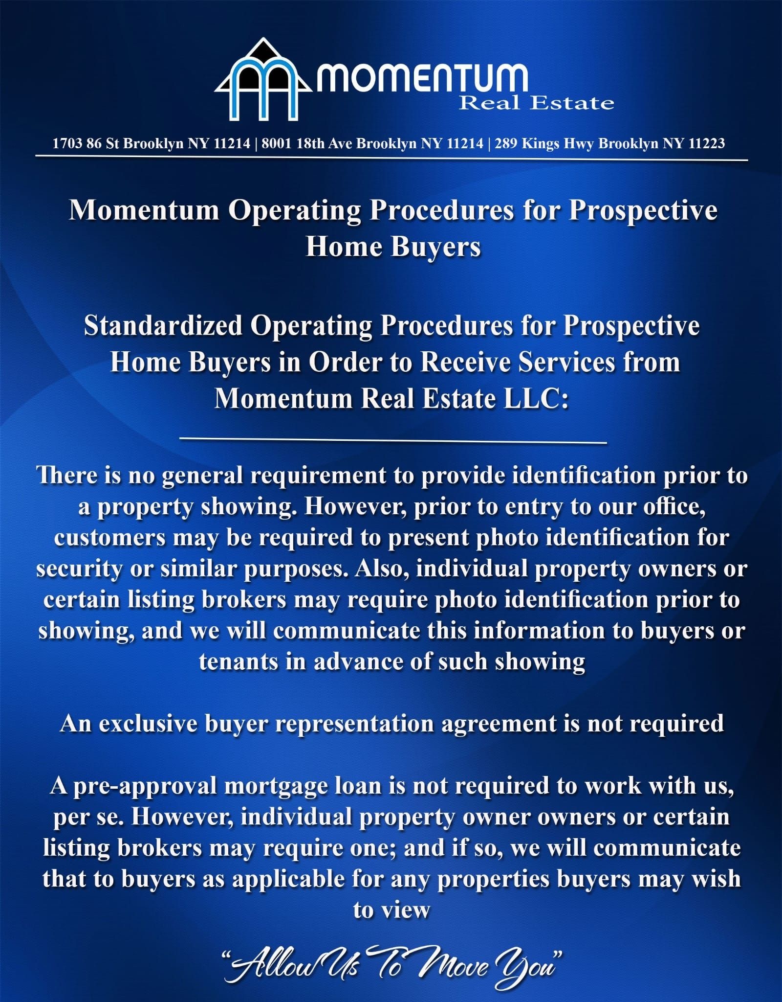 Momentum Home Buyer Procedure