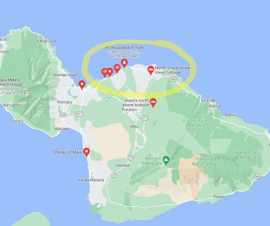 Where is Maui's North Shore