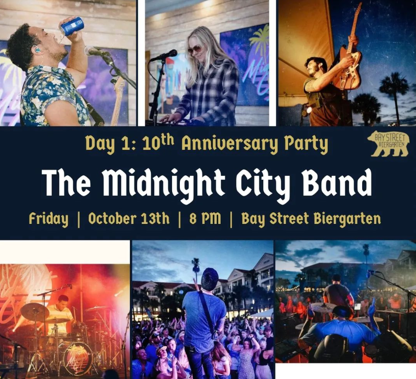 Midnight City Band at Bay Street Biergarten