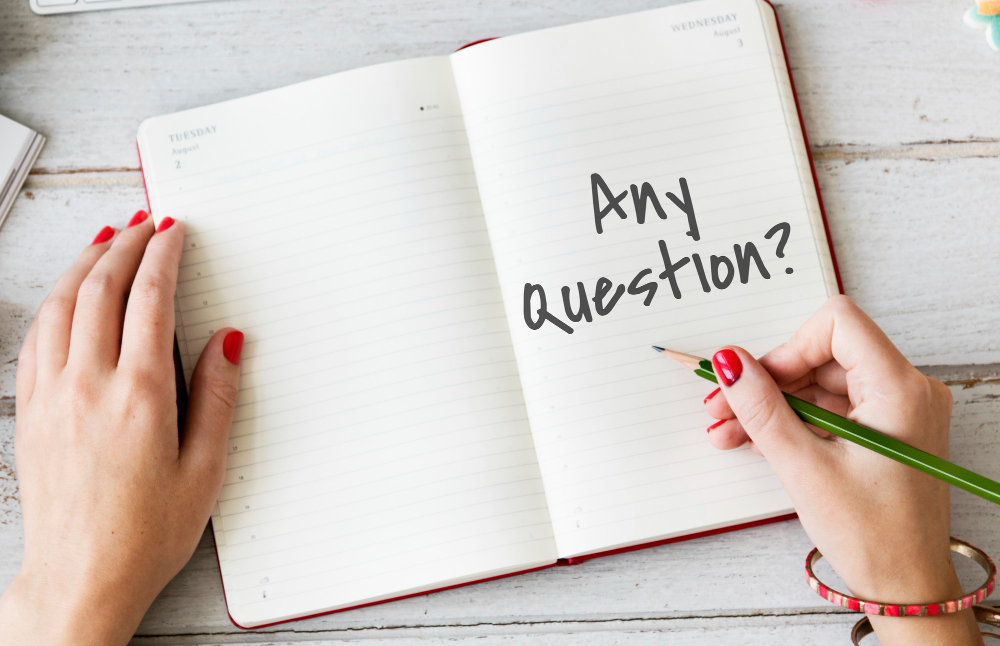 Contact us question customer service support concept