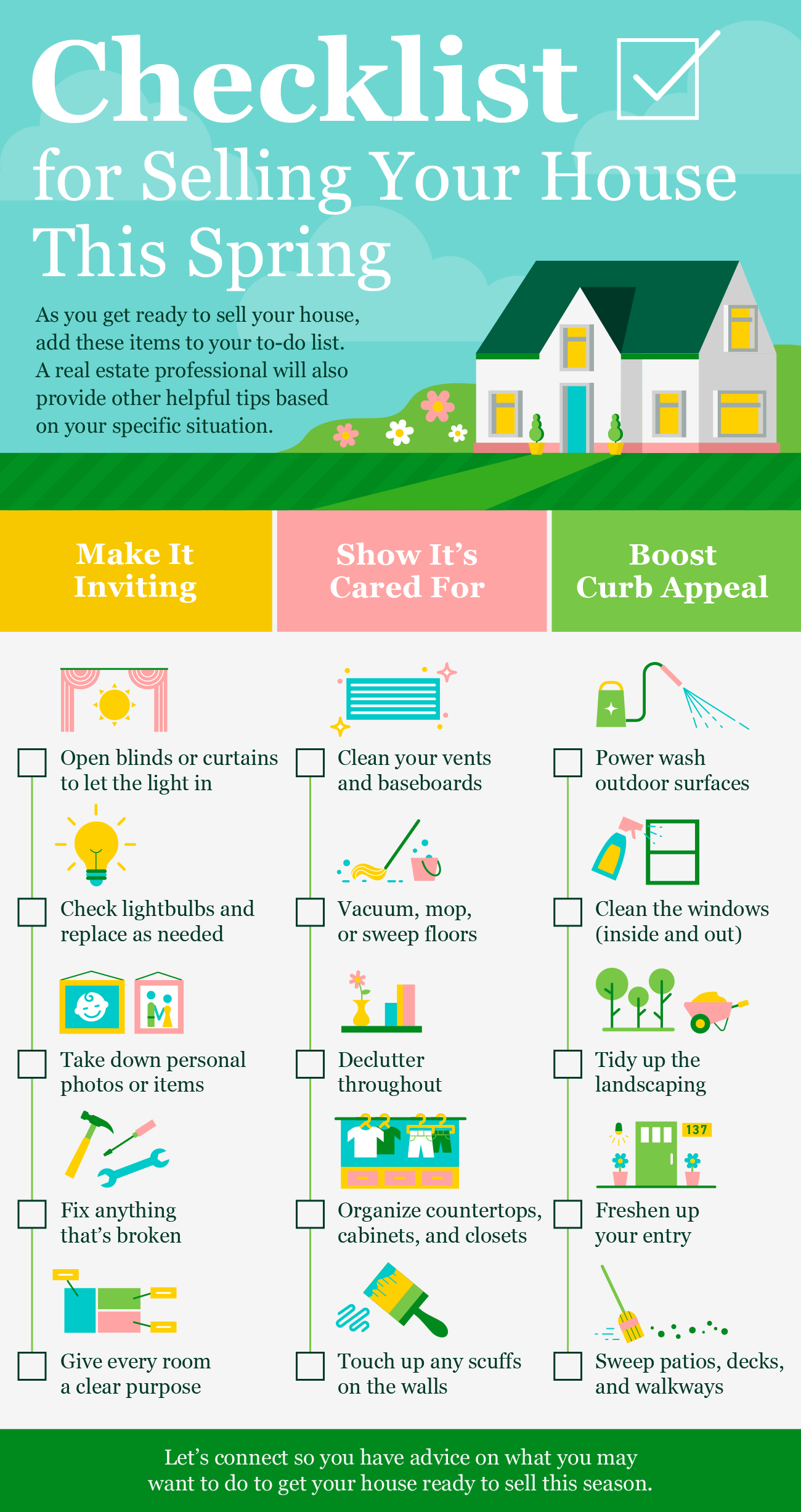 Checklist for Selling Your House This Spring [INFOGRAPHIC] | MyKCM