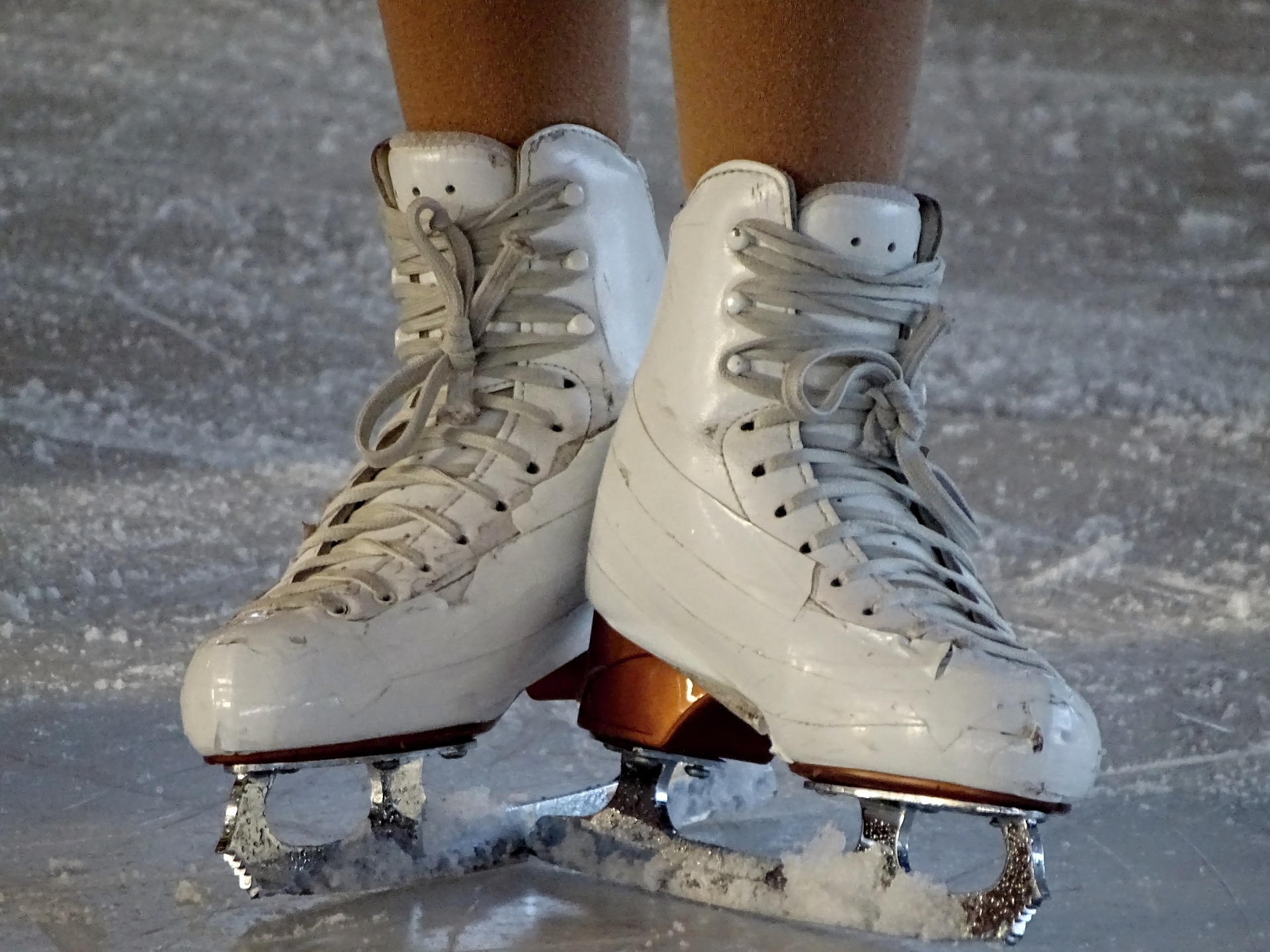 Ice Skates on Ice
