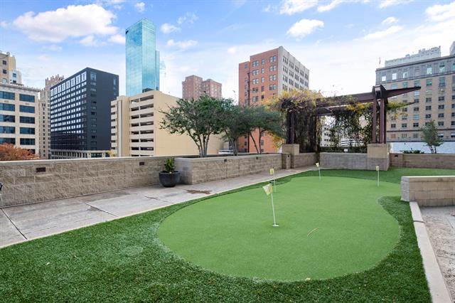 putting green at The Tower