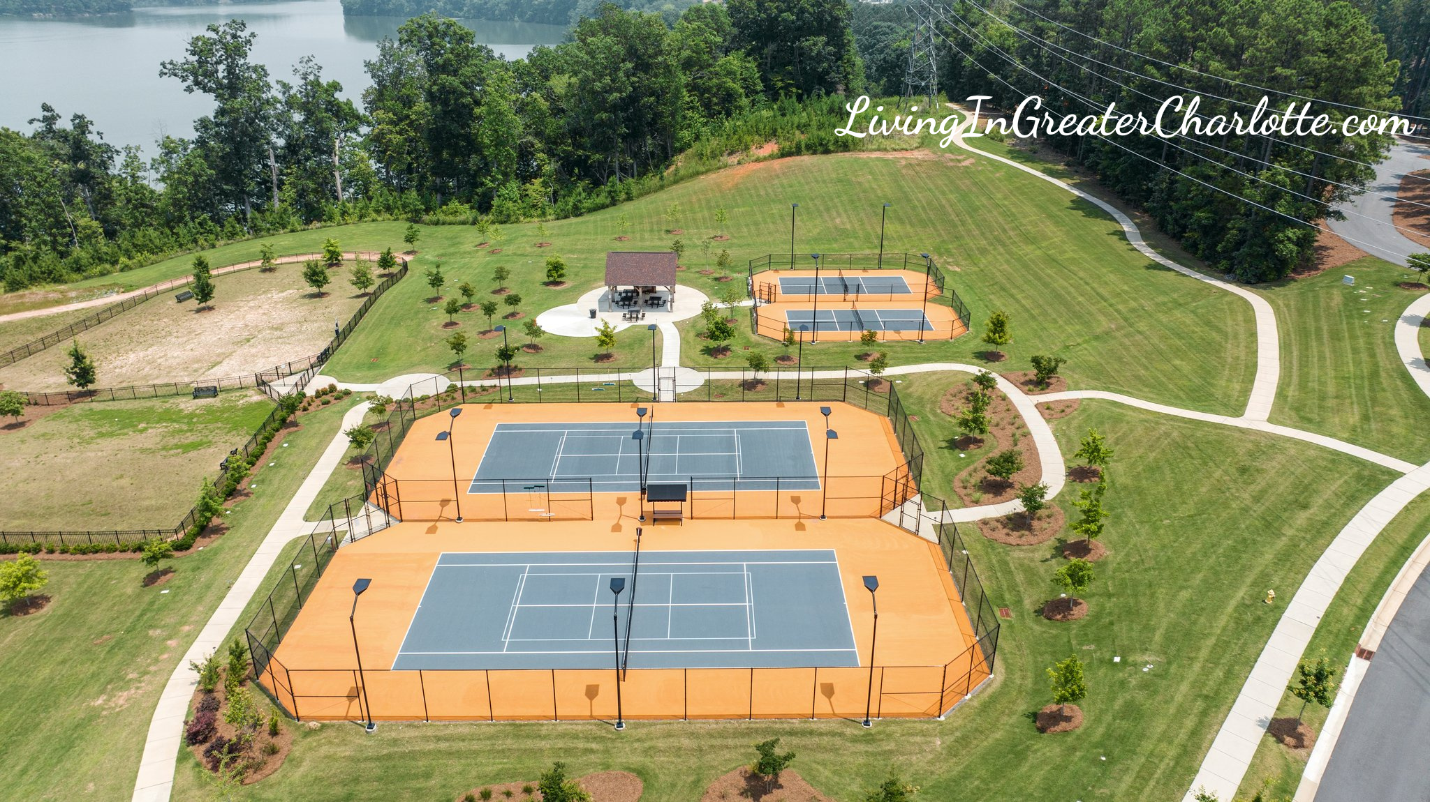 Imagery on Mountain Island Pickle Ball and Tennis Courts
