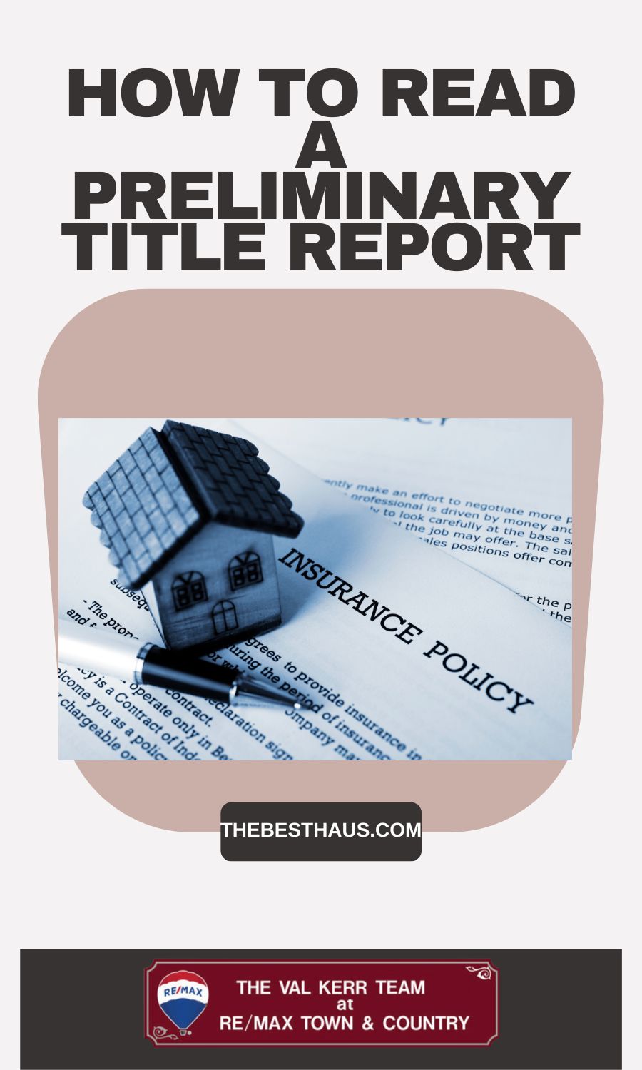 How To Read A Preliminary Title Report