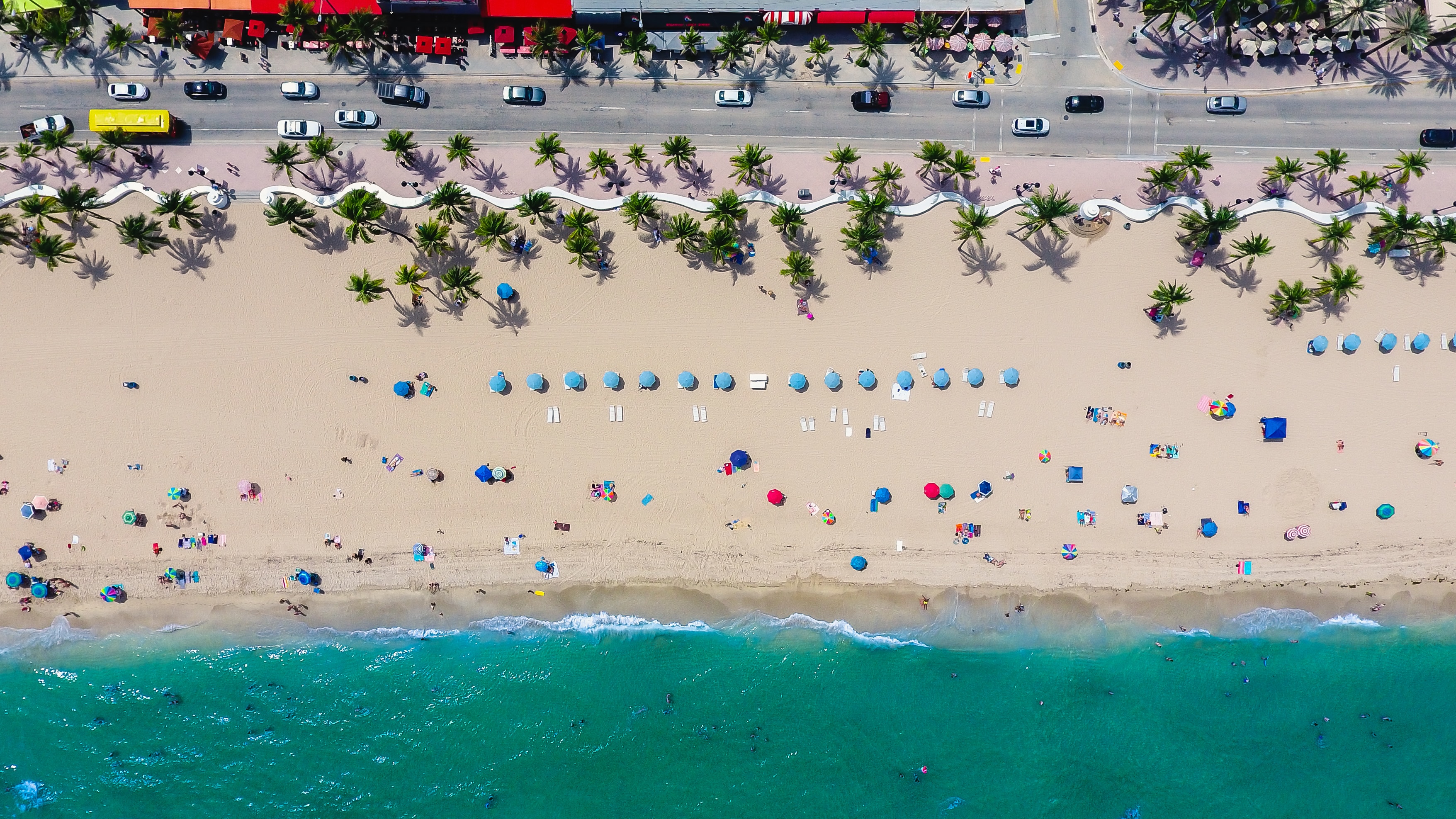 Overview image of a Fort Lauderdale Beach beach 