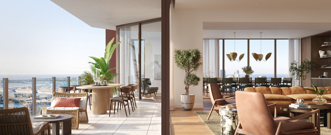 Image of Villa Miami Living and Terrace Spaces