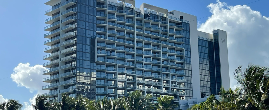 Image of the W Hotel & Residences in South Beach Miami