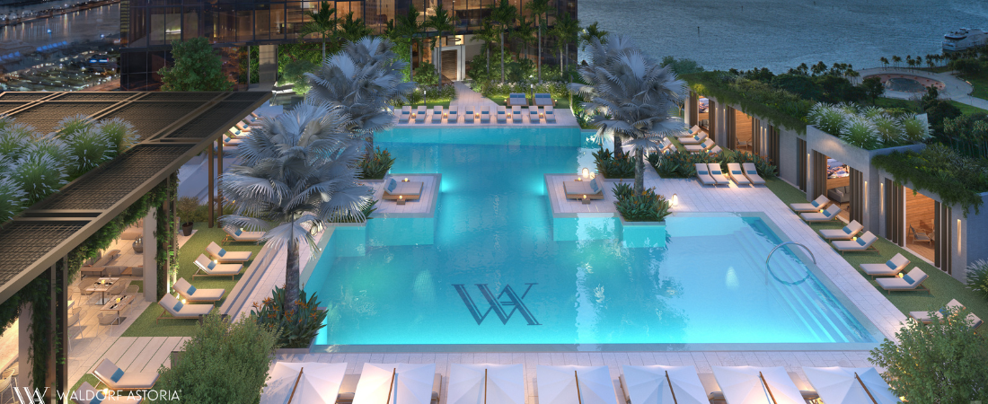 Waldorf Astoria Miami Amenities Pool 