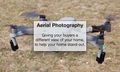 Drone images give buyers a different view of the home and captures their attention.