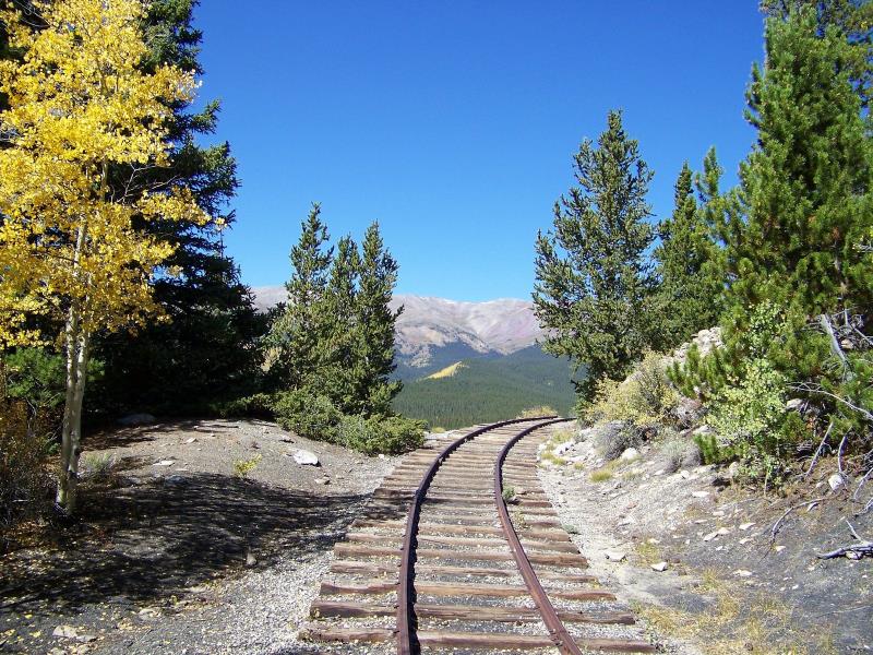 Train tracks on Boreas Pass