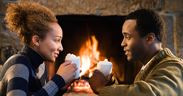 Couple by the Fire