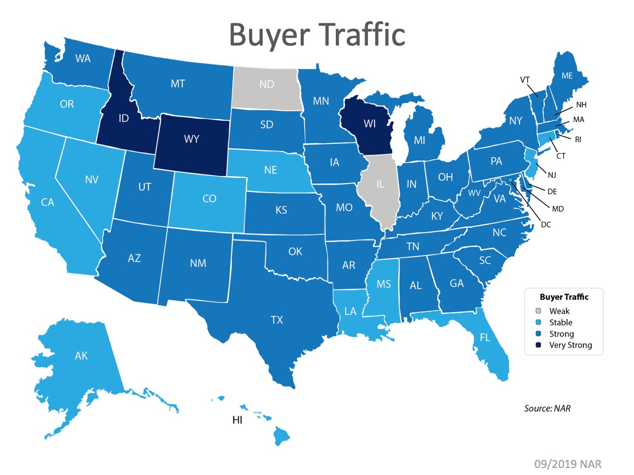 Buyer traffic map infographic