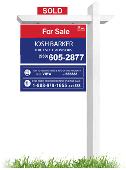 Josh Barker Real Estate FOR SALE/SOLD yard sign