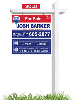 Josh Barker Real Estate 'For Sale/Sold' sign