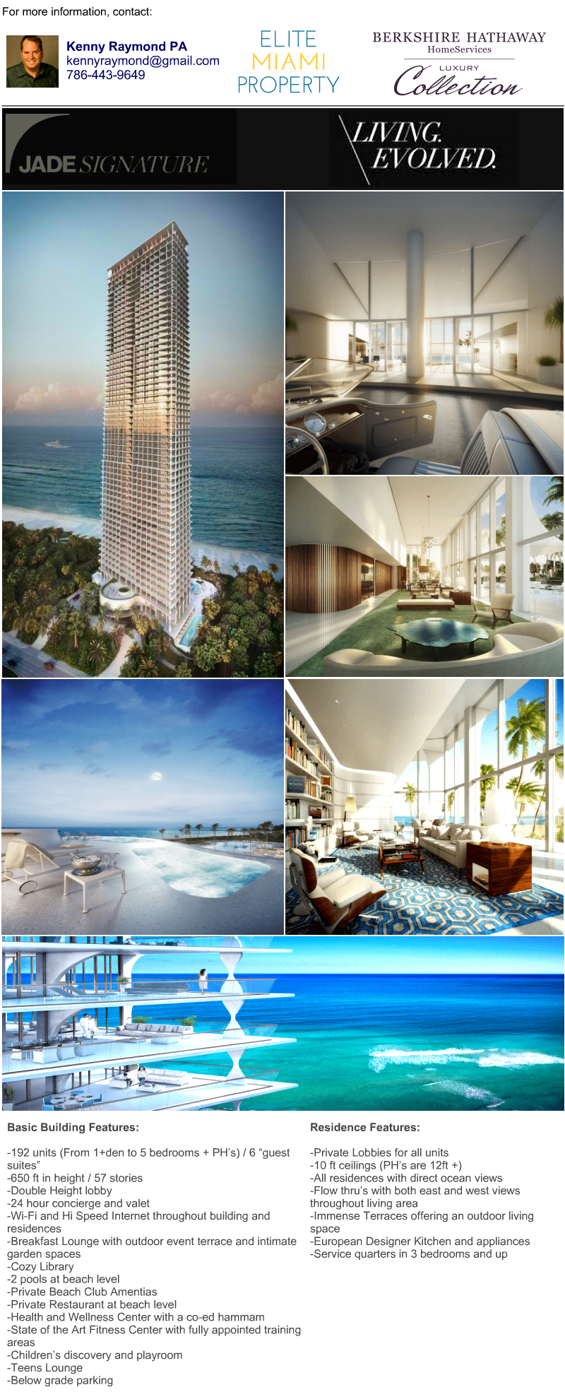 Jade Signature Condos for Sale in Sunny Isles Beach Florida