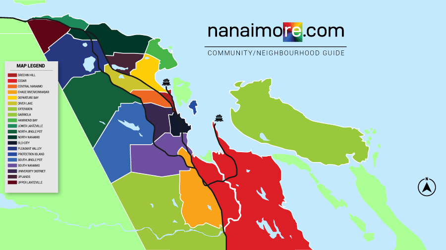 Nanaimo Neighbourhood Map 