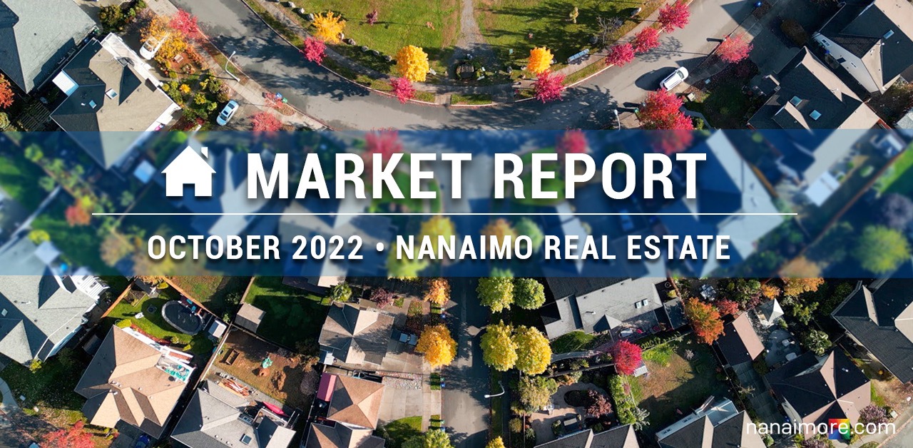 Airel View of Nanaimo Homes with Leave on Trees Changing to Autumn Colors