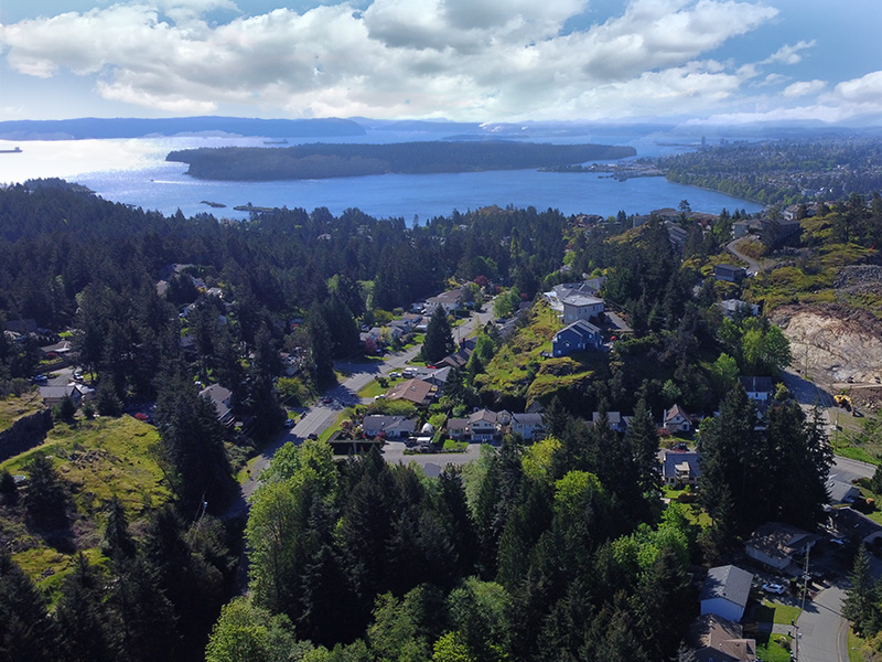 Oceanview homes in the Uplands Community of Nanaimo