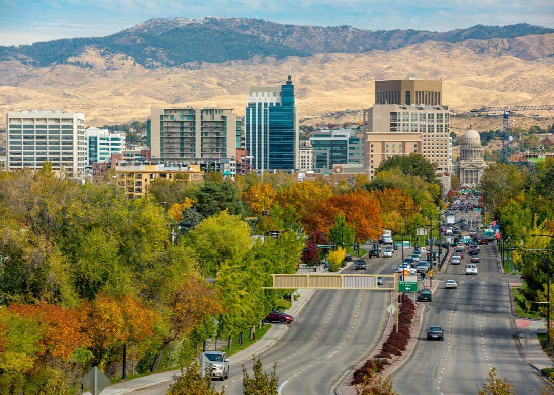 #15. Boise, Idaho Skyline of downtown Boise.