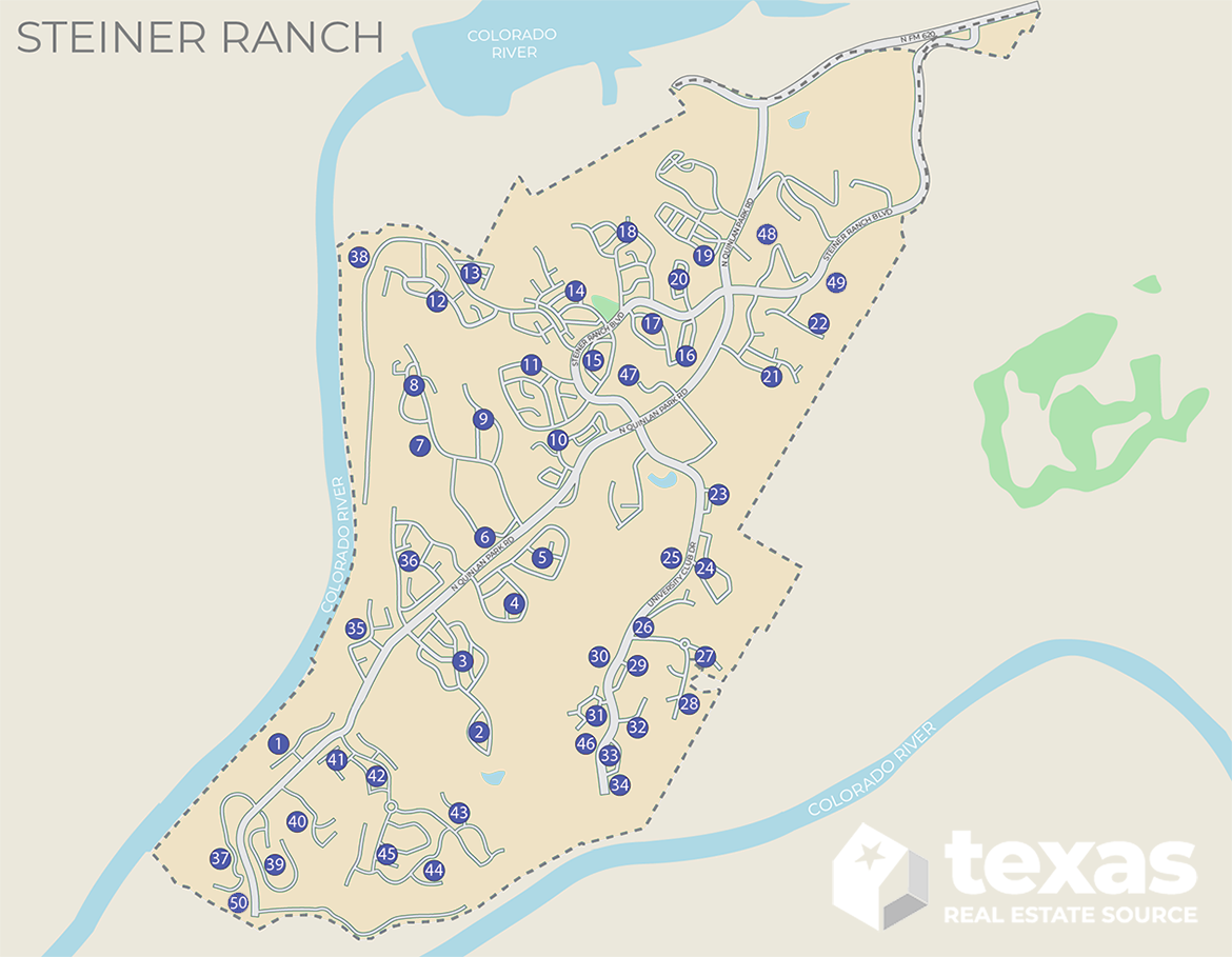 Neighborhood Map Steiner Ranch 8 