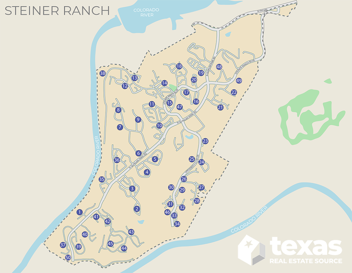 Steiner Ranch Trail Map