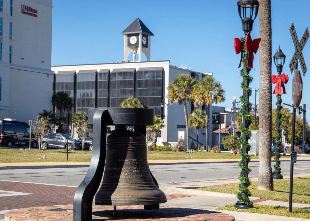 Historical fire bell in downtown Ocala.