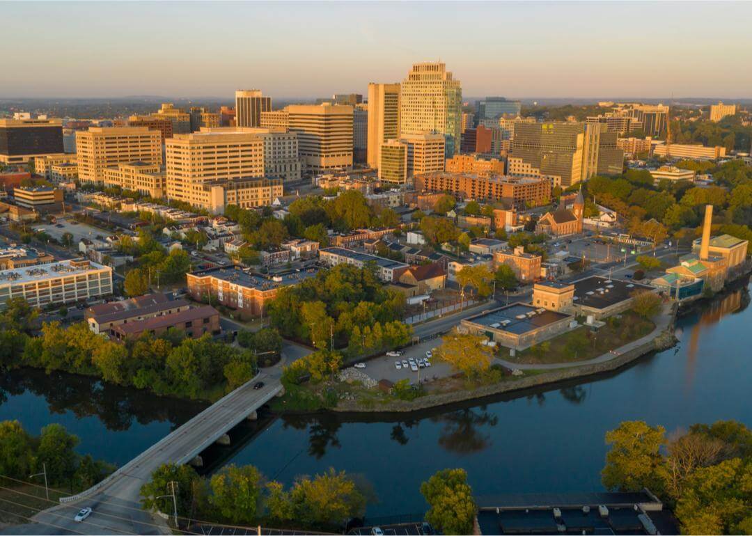Aerial view of Wilmington.