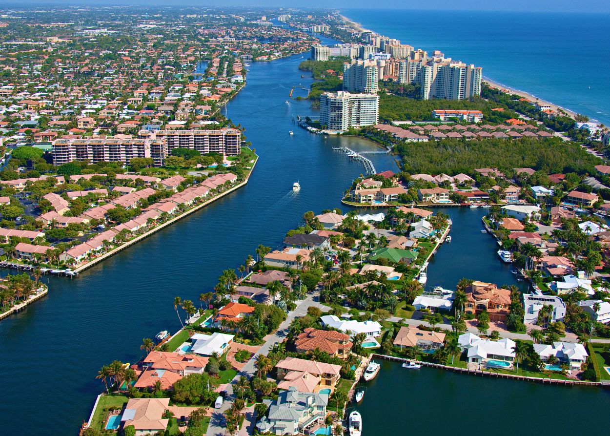 Aerial image of Boca Raton, FL