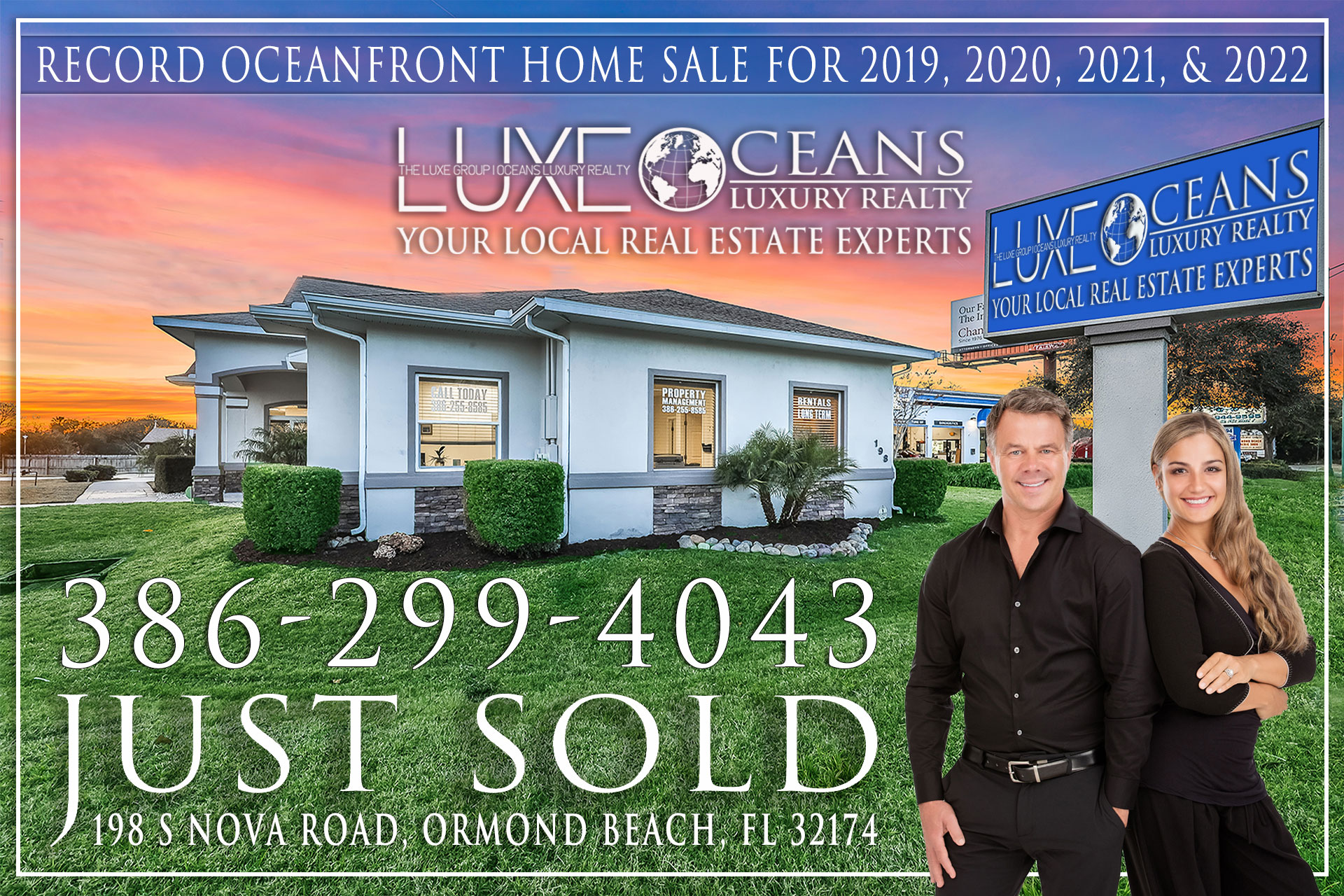 198 Nova Road Just Sold Ormond Beach FL 32174 Commercial Real Estate Just Sold. The LUXE Group at Oceans Luxury Realty 386-299-4043