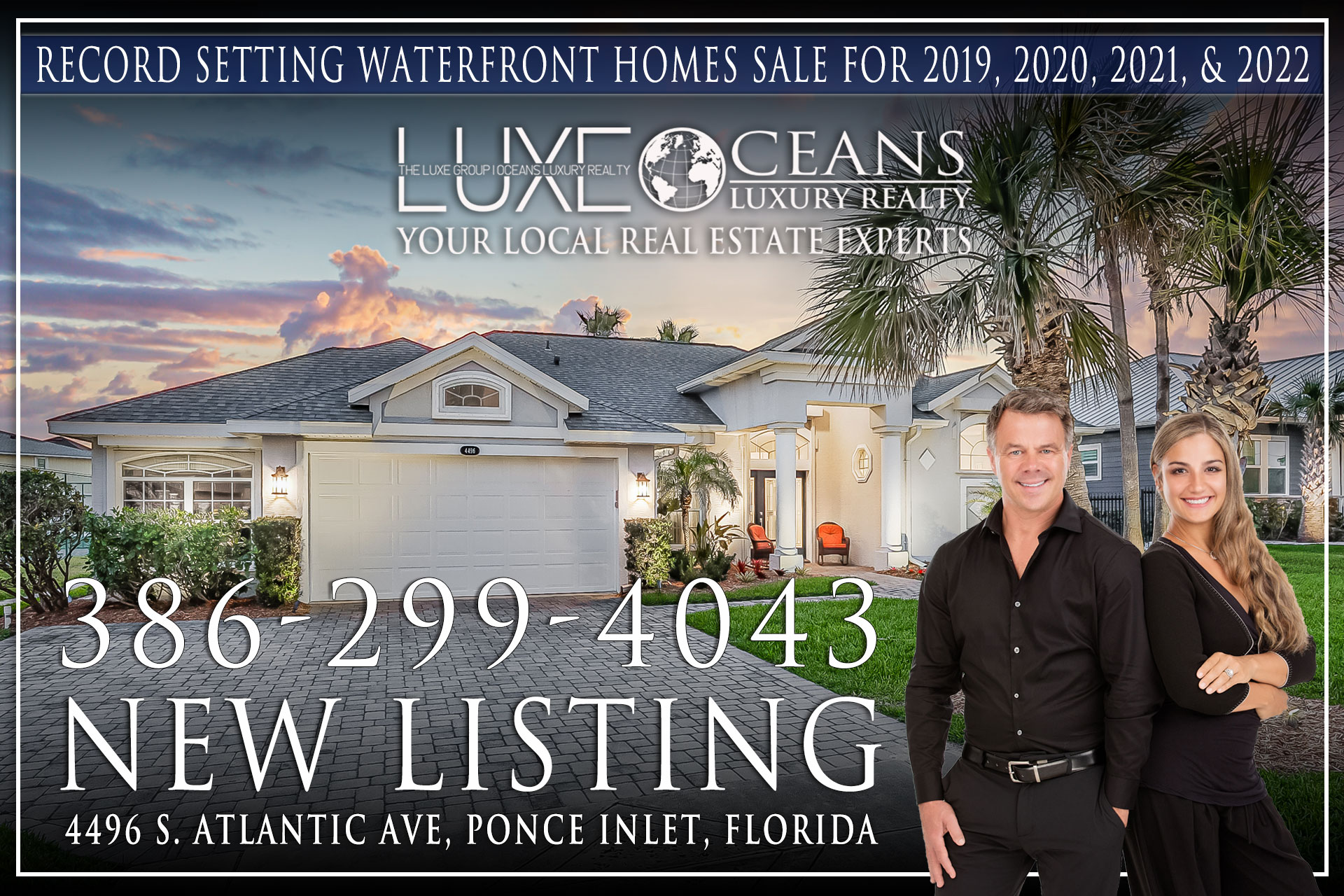 4496 S Atlantic Ave in Ponce Inlet, Florida. Luxury waterfront homes for sale in Daytona Beach Shore,FL. The LUXE Group at Oceans Luxury Realty 386-299-4043