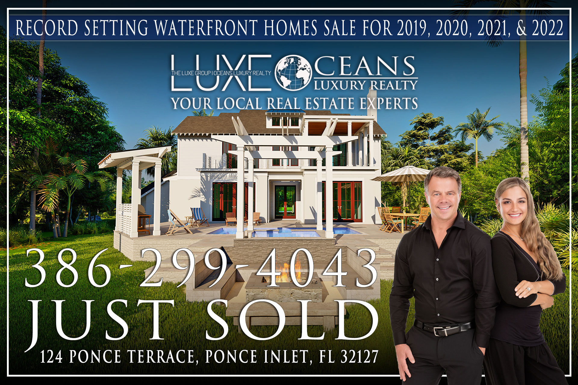 Ponce Inlet Luxury Real Estate For Sale. 124 Ponce Terrace Ponce Inlet Florida Just Sold. The LUXE Group at Oceans Luxury Realty 386-299-4043