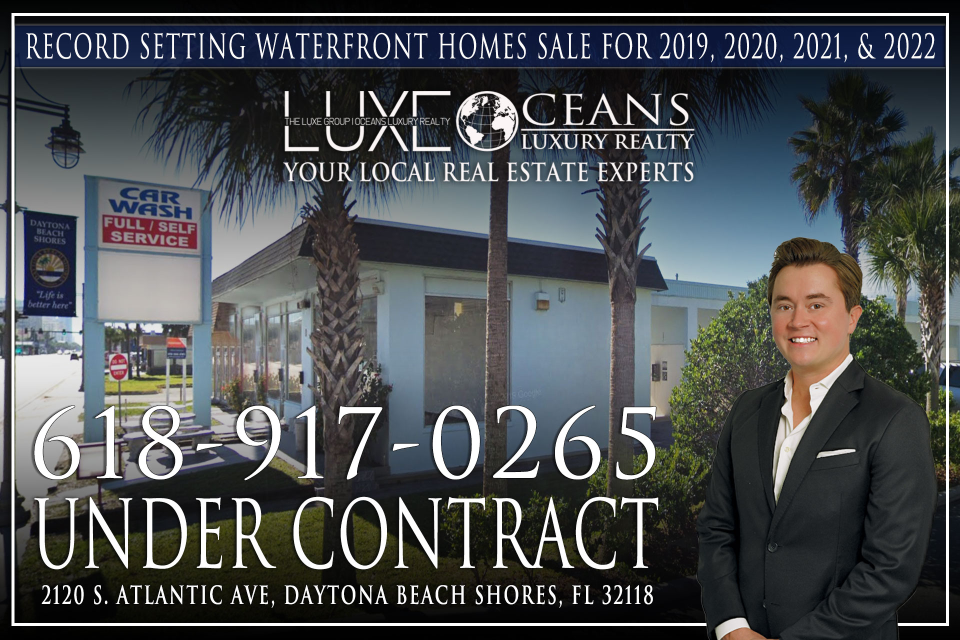 2120 S Atlantic Ave in Daytona Beach Shores FL Under Contract. Commerical Real Estate Sales. The LUXE Group at Oceans Luxury Realty 386-299-4043
