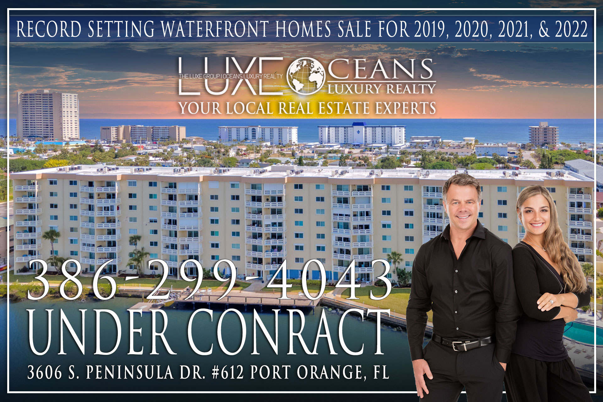 Admiralty Club Luxury Riverfront Condos For Sale. Under Contract Unit 612. 3606 S Peninsula Dr. Port Orange, FL | The LUXE Group at Oceans Luxury Realty 386-299-4043