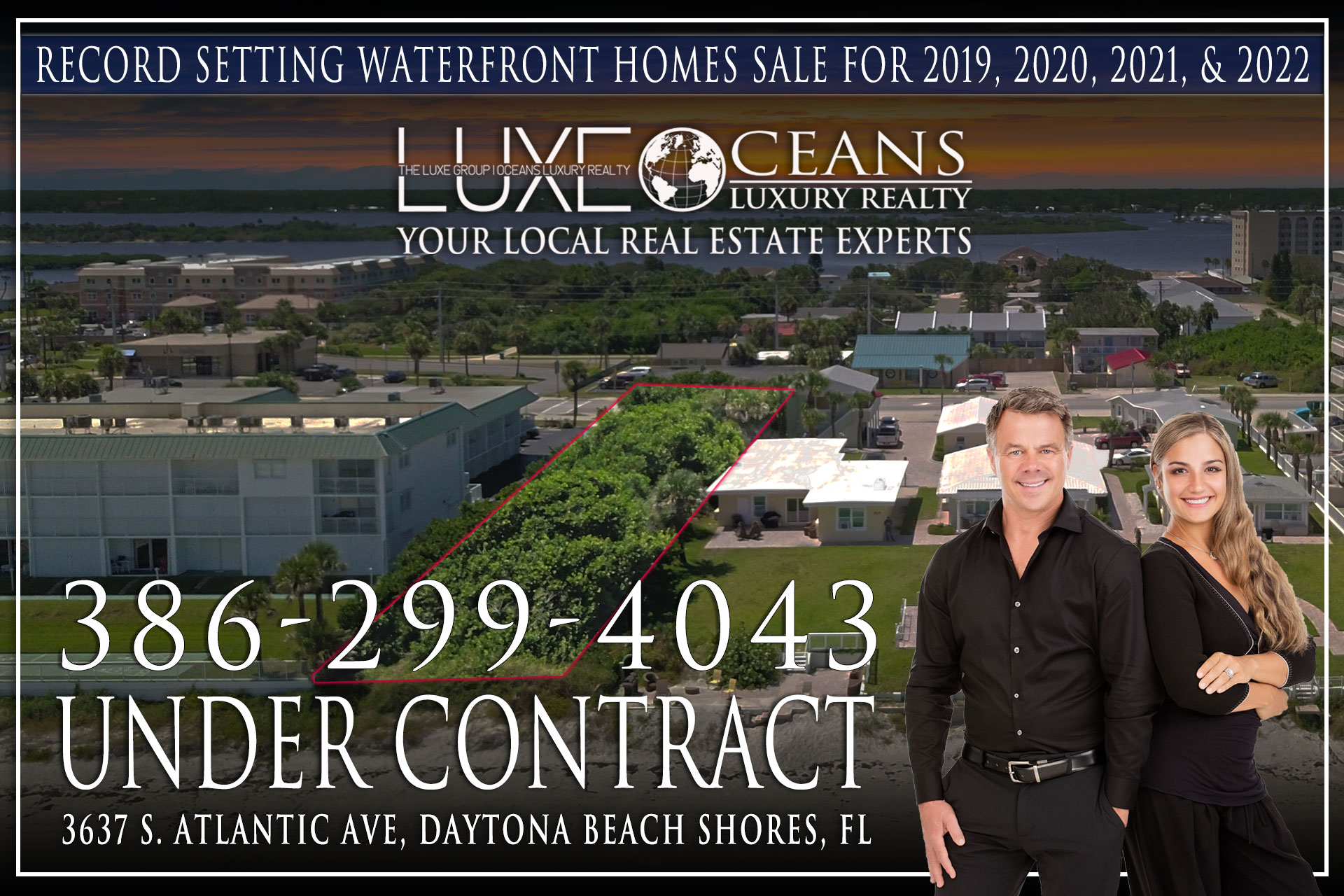 Oceanfront Multi Family Condo Development Land. 3637 S Atlantic Ave Daytona Beach Shores FL Under Contract. The LUXE Group at Oceans Luxury Realty 386-299-4043