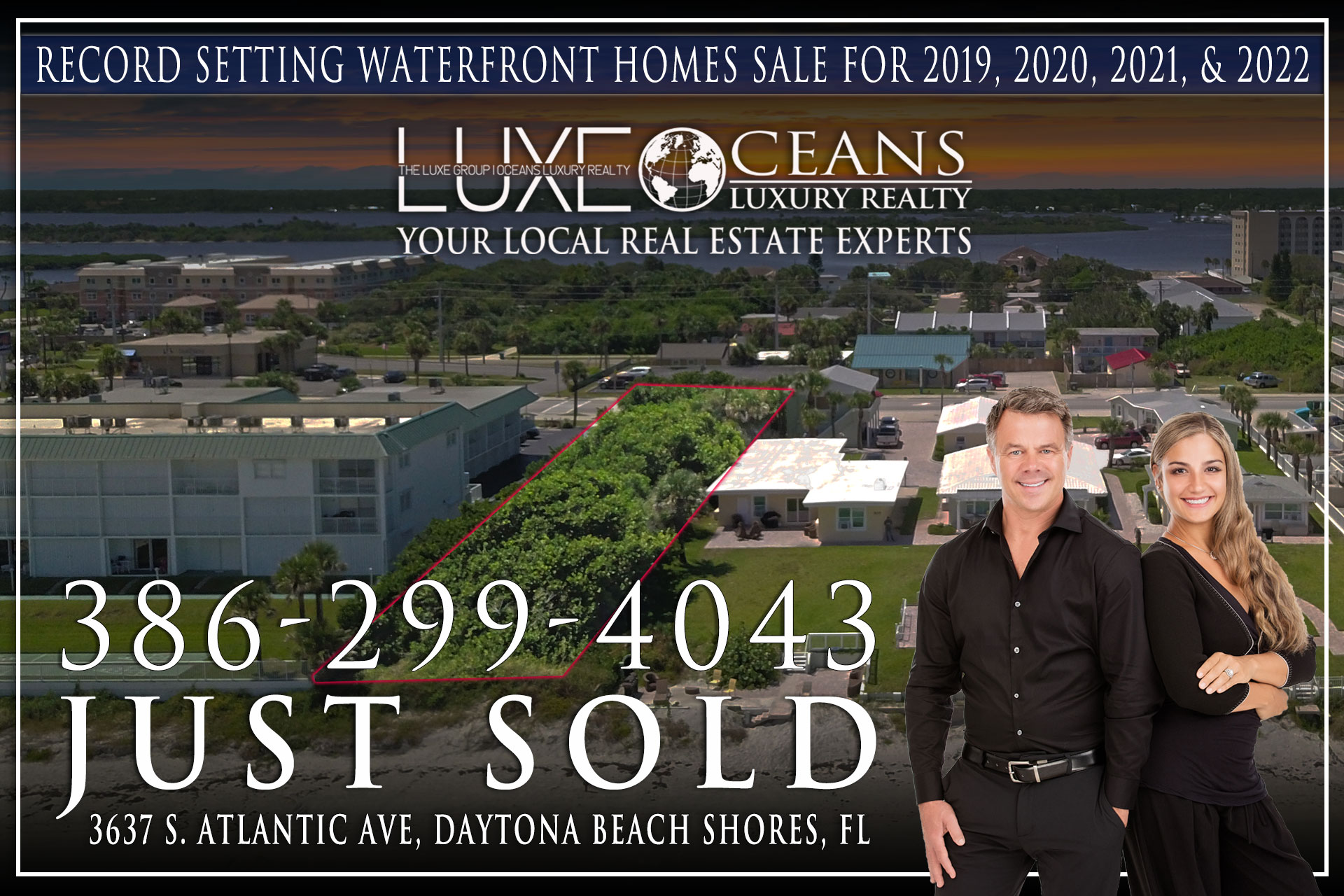 Oceanfront Real Estate For Sale in Daytona Beach Shores, FL. 3637 S Atlantic Ave Now Sold. The LUXE Group at Oceans Luxury Realty 386-299-4043