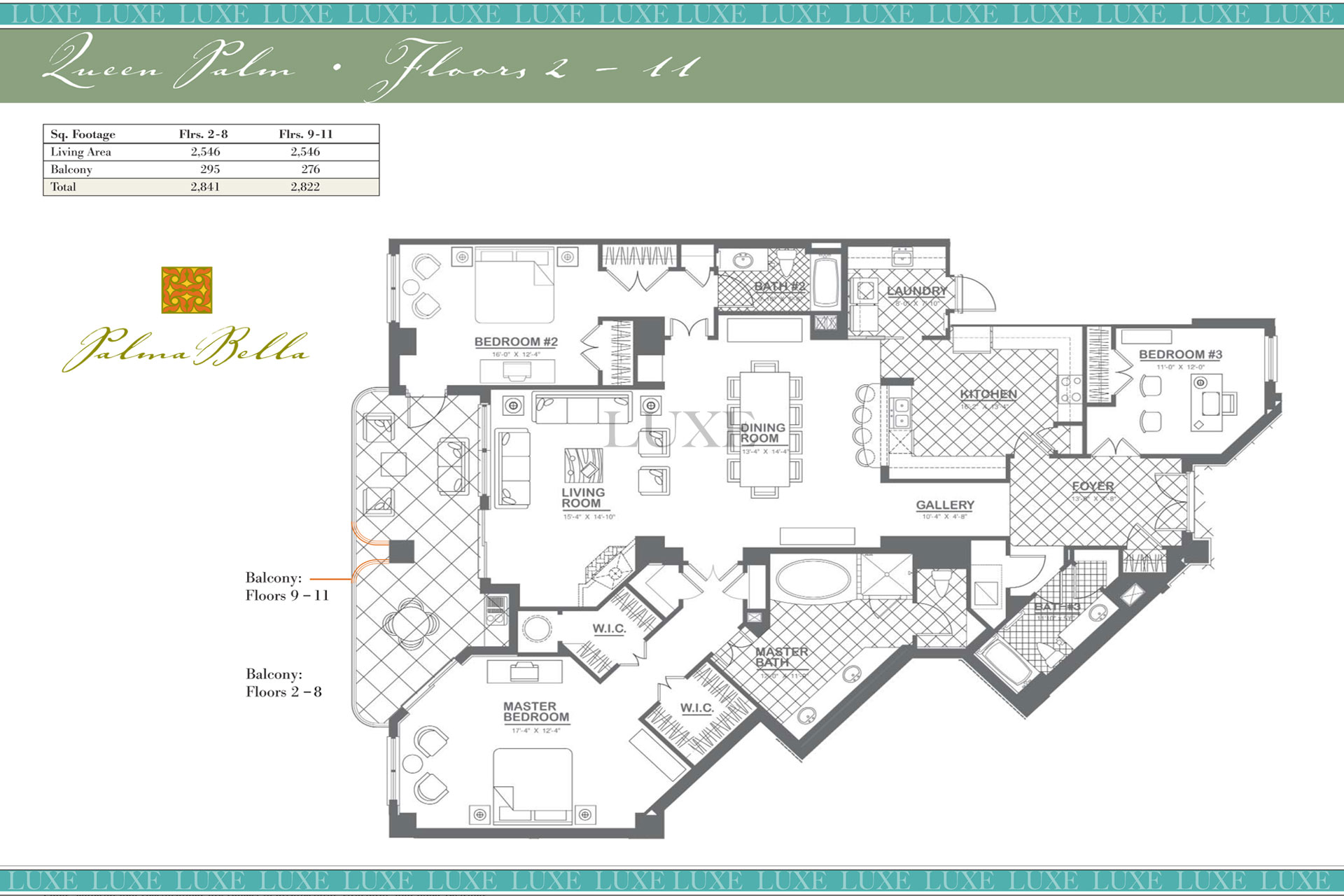 Queen Palm Unit 04 & 05 Floor Plans | Palma Bella Condo | 3245 S Atlantic Ave | The LUXE Group 386.299.4043