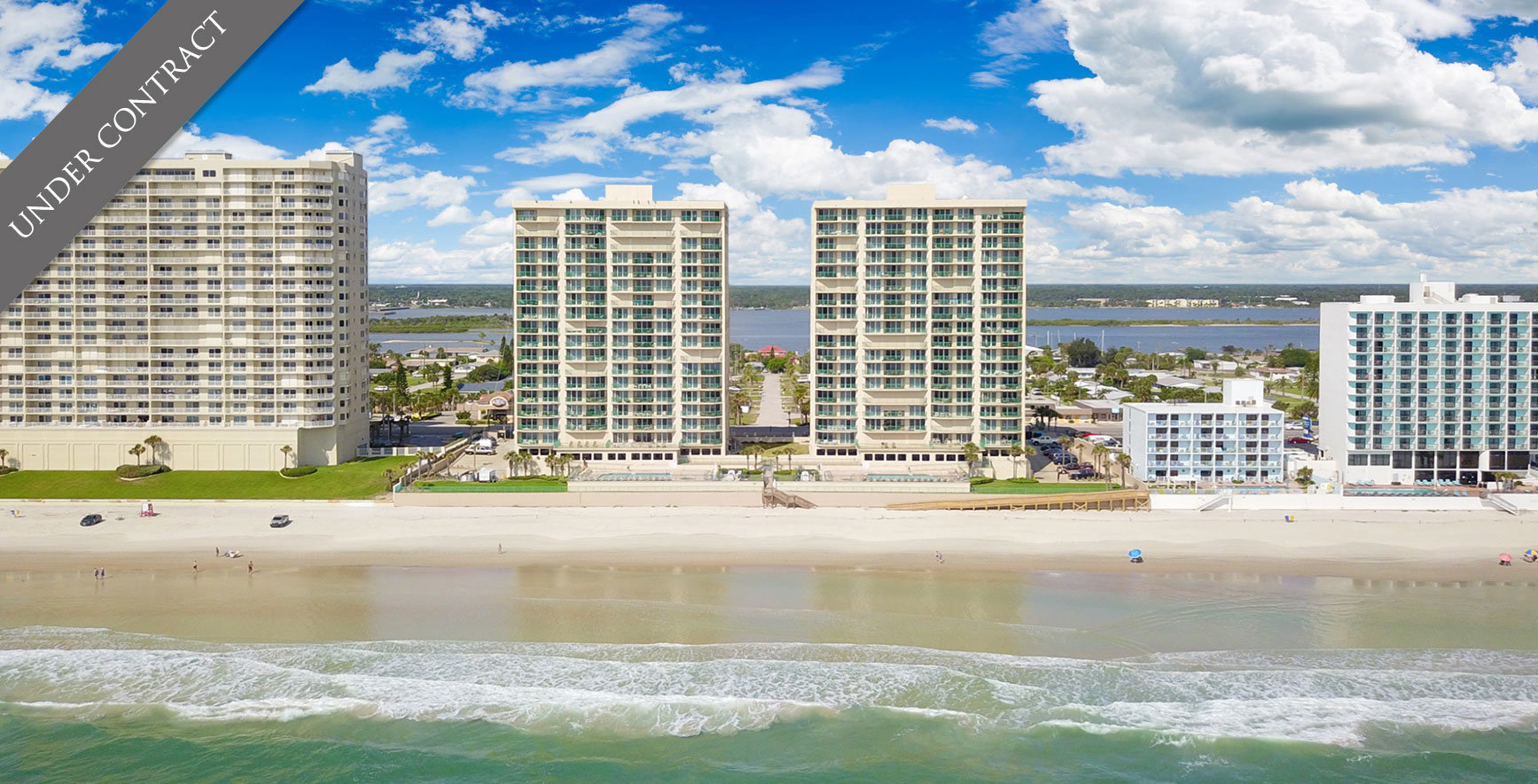 Dimucci Twin Towers oceanfront condos For Sale at 3315 S Atlantic Ave Daytona Beach  Shores The LUXE Group 386-299-4043