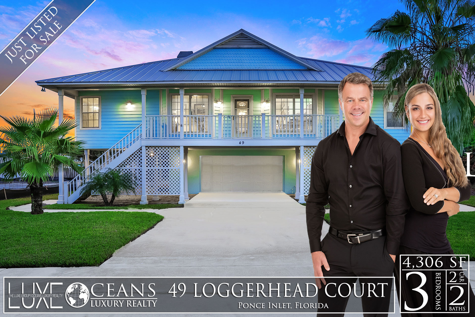 Ponce Inlet Luxury Homes For Sale Oceanfront Real Estate at 49 Loggerhead Court Ponce Inlet FL 