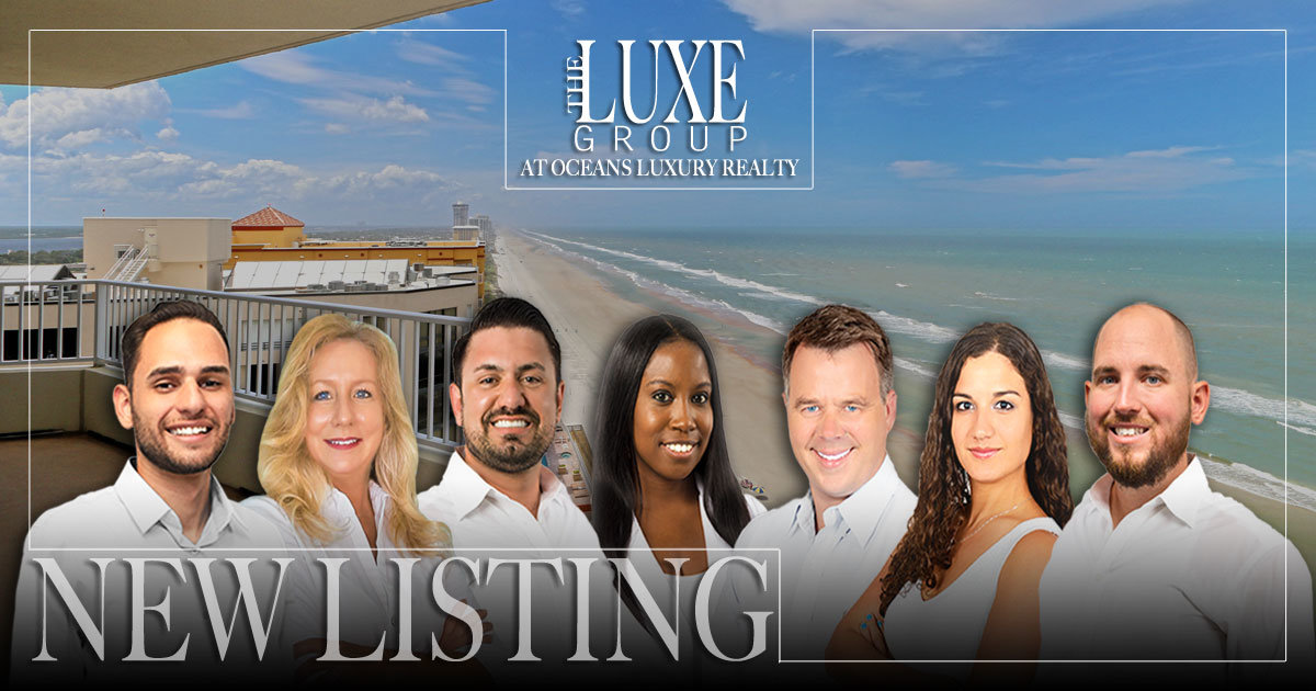 Oceans Eight oceanfront condos 2937 South Atlantic Daytona Beach Shores The LUXE Group 386-299-4043